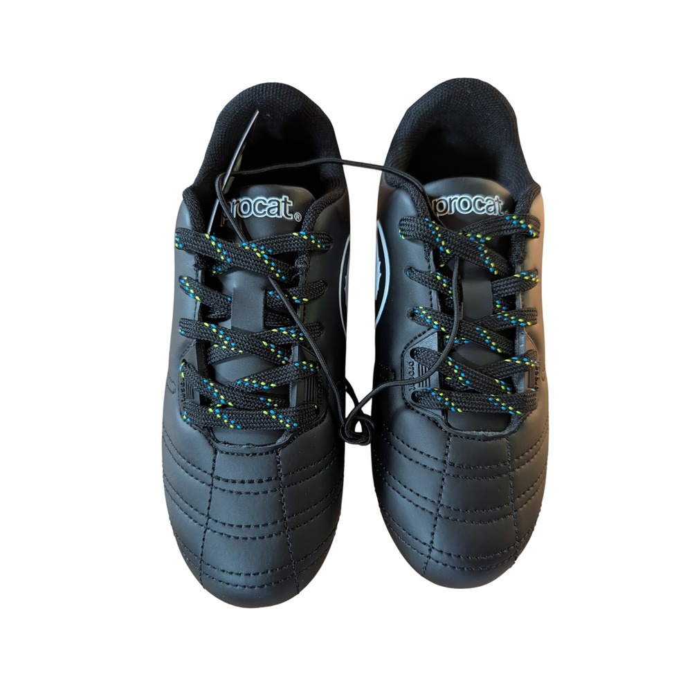 Procat by Puma Soccer Cleats Kids Size 1 Black NWT Studded Firm Ground Athletic